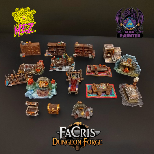Set Arredi "Dungeon Master Deluxe" - Dipinto a Mano